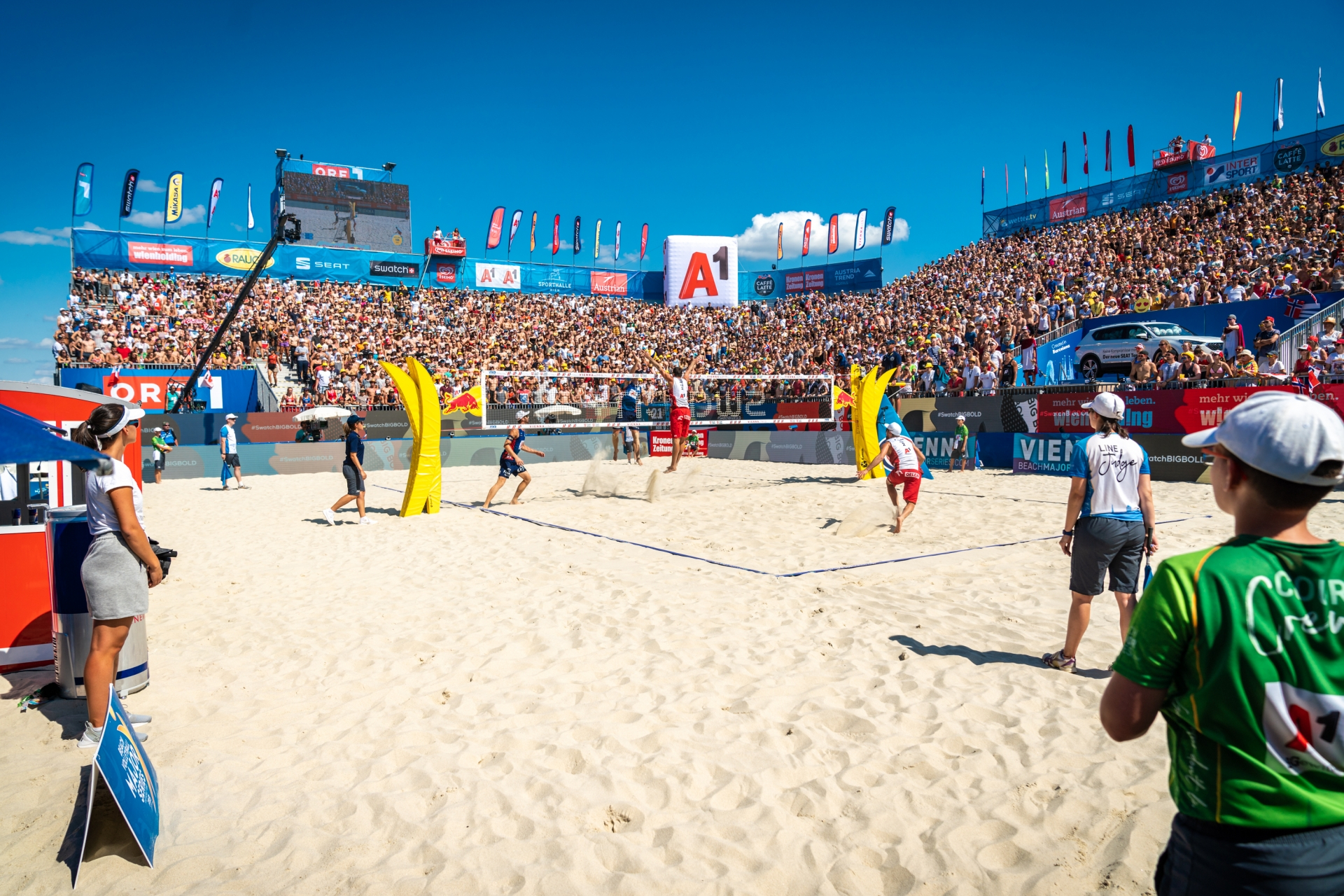 action in The Red Bull Beach Arena